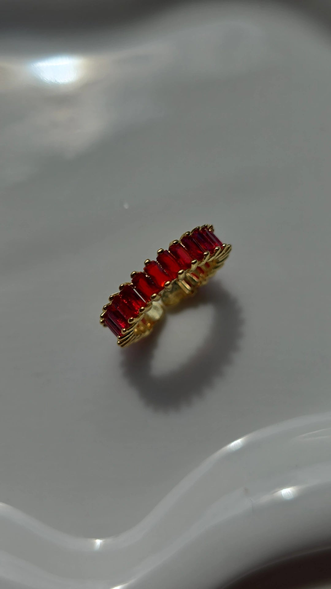 Red Cuff Ring