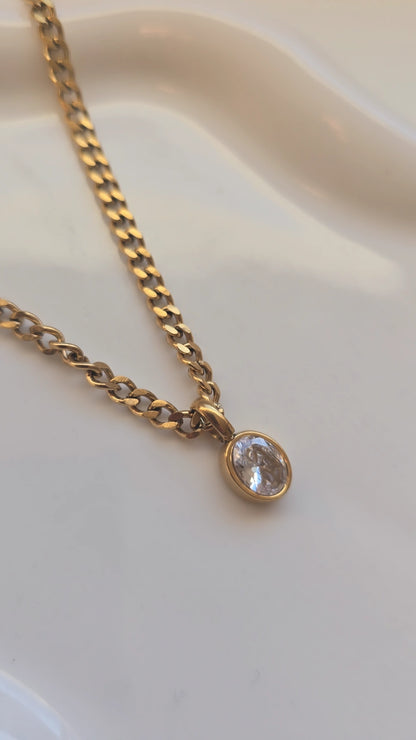 Chain Stone Necklace