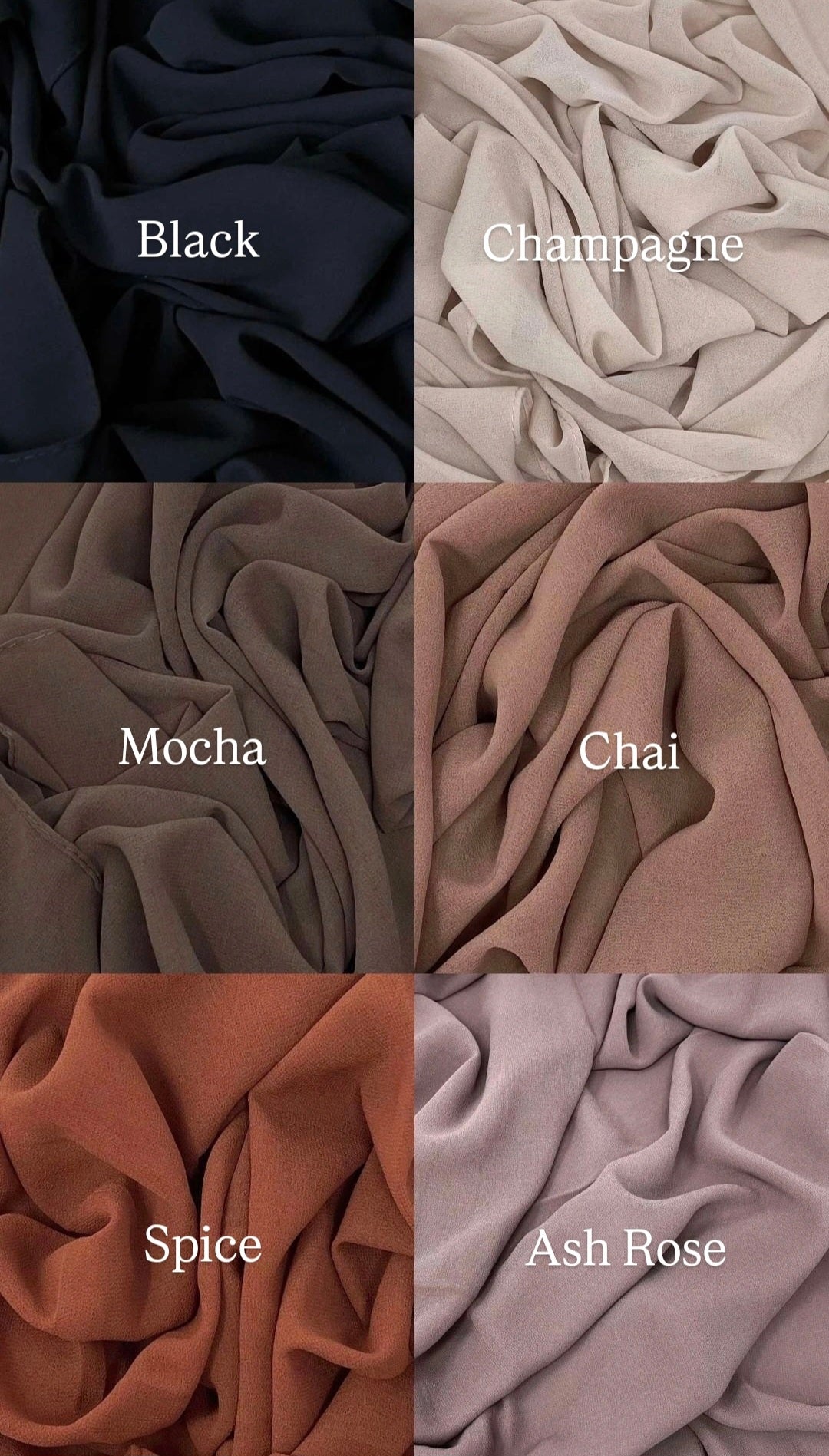 3 premium chiffon Hijab gift boxes with 2 hijab magnets