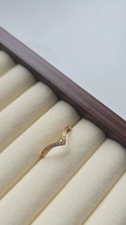 Wishbone Ring 18k Gold plated /Stainless Steel (Copy)