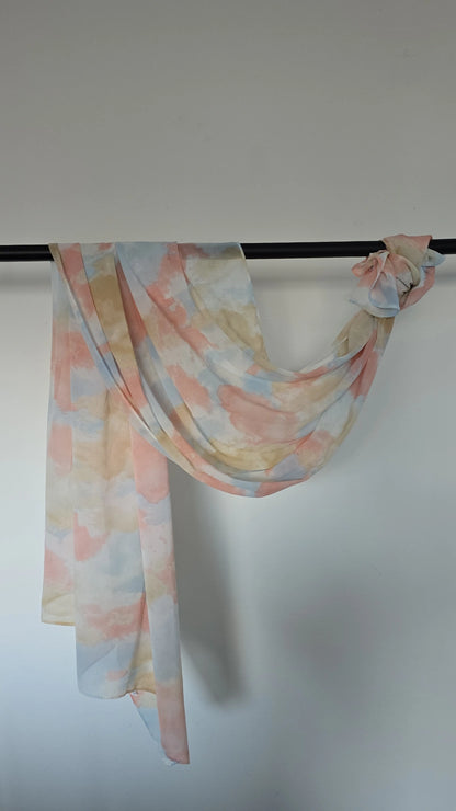 Sandy tones Tie Dye hijab