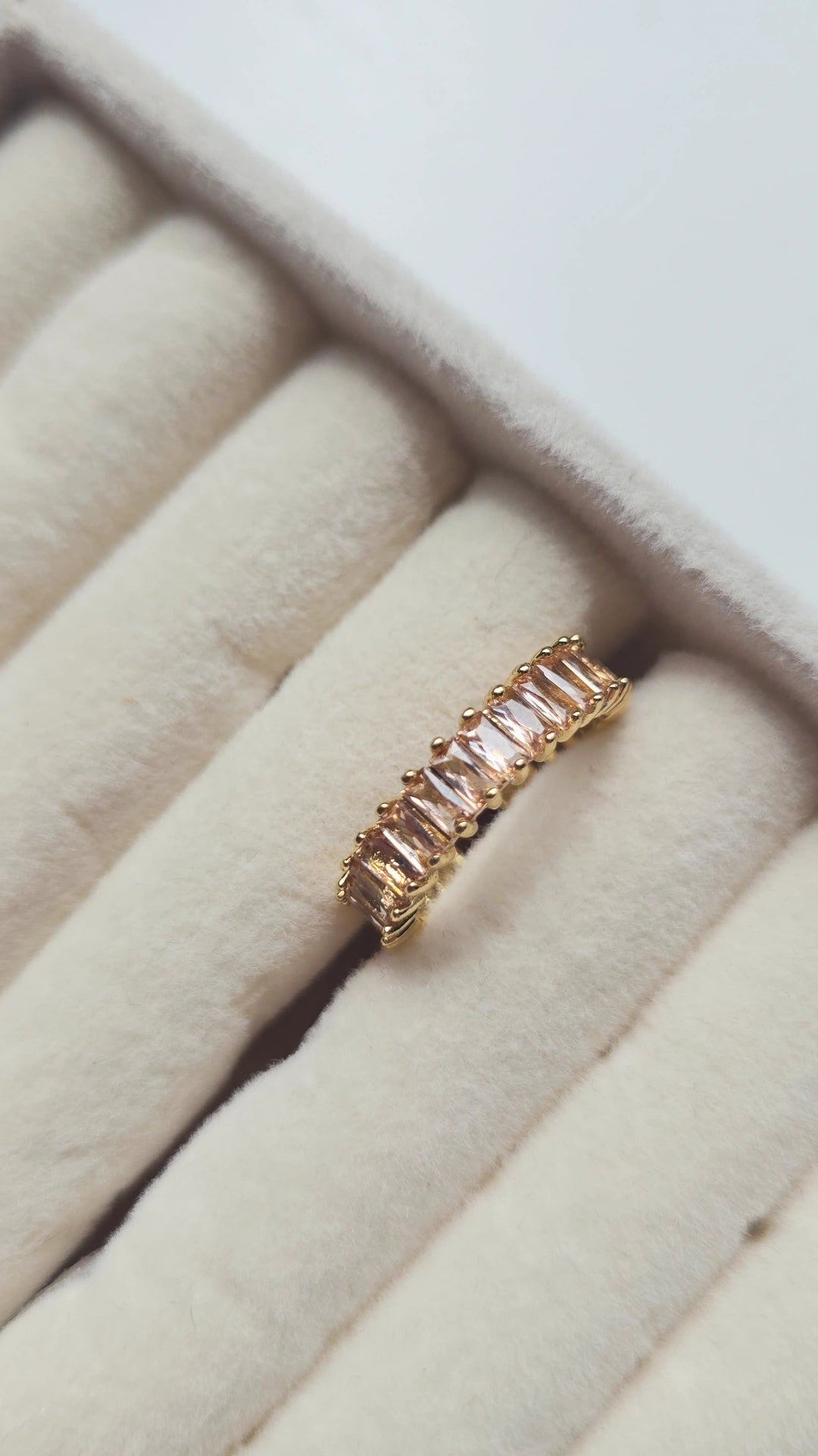 Peach cuff Ring