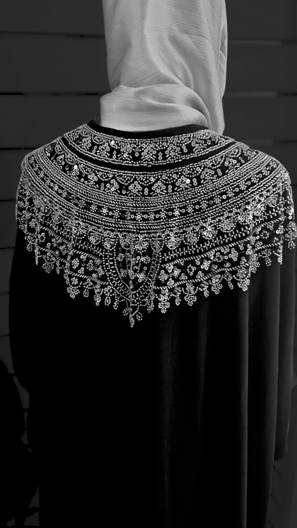 Embellished Round Neck Abaya