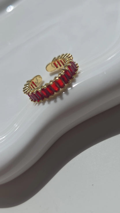 Red Cuff Ring
