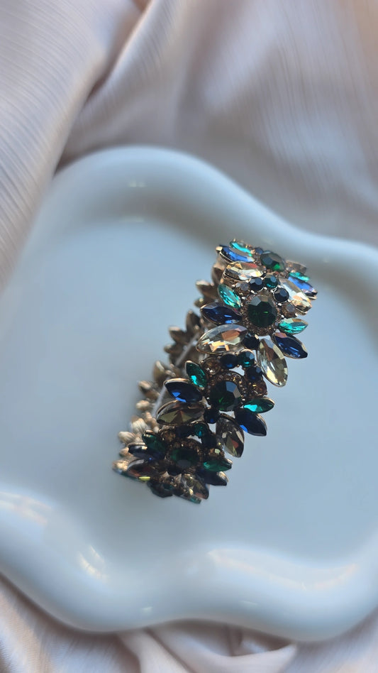 Green Rhinestone Bracelet