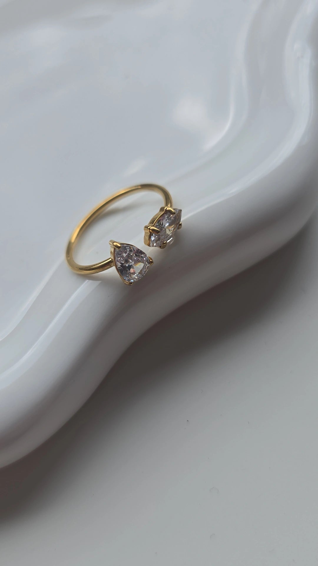 Double stone Ring