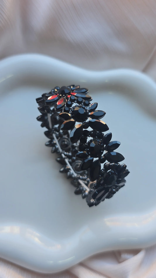 Black Rhinestone Bracelet