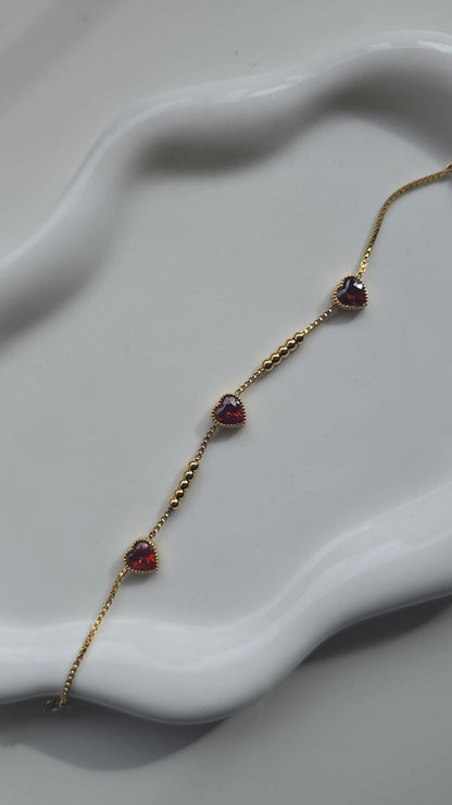 Red Heart Bracelet