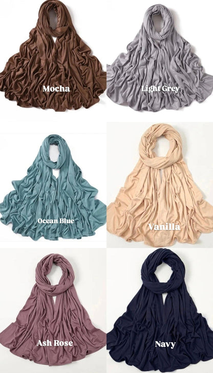 2 Premium Jersey Hijab gift boxes with 2 hijab magnets