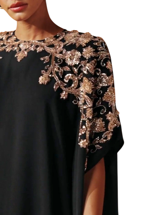 Embellished Shoulder Gown