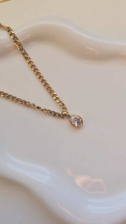 Chain Stone Necklace