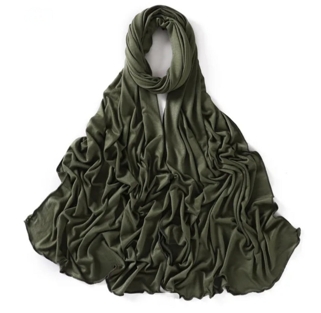 Olive Premium Jersey Hijab