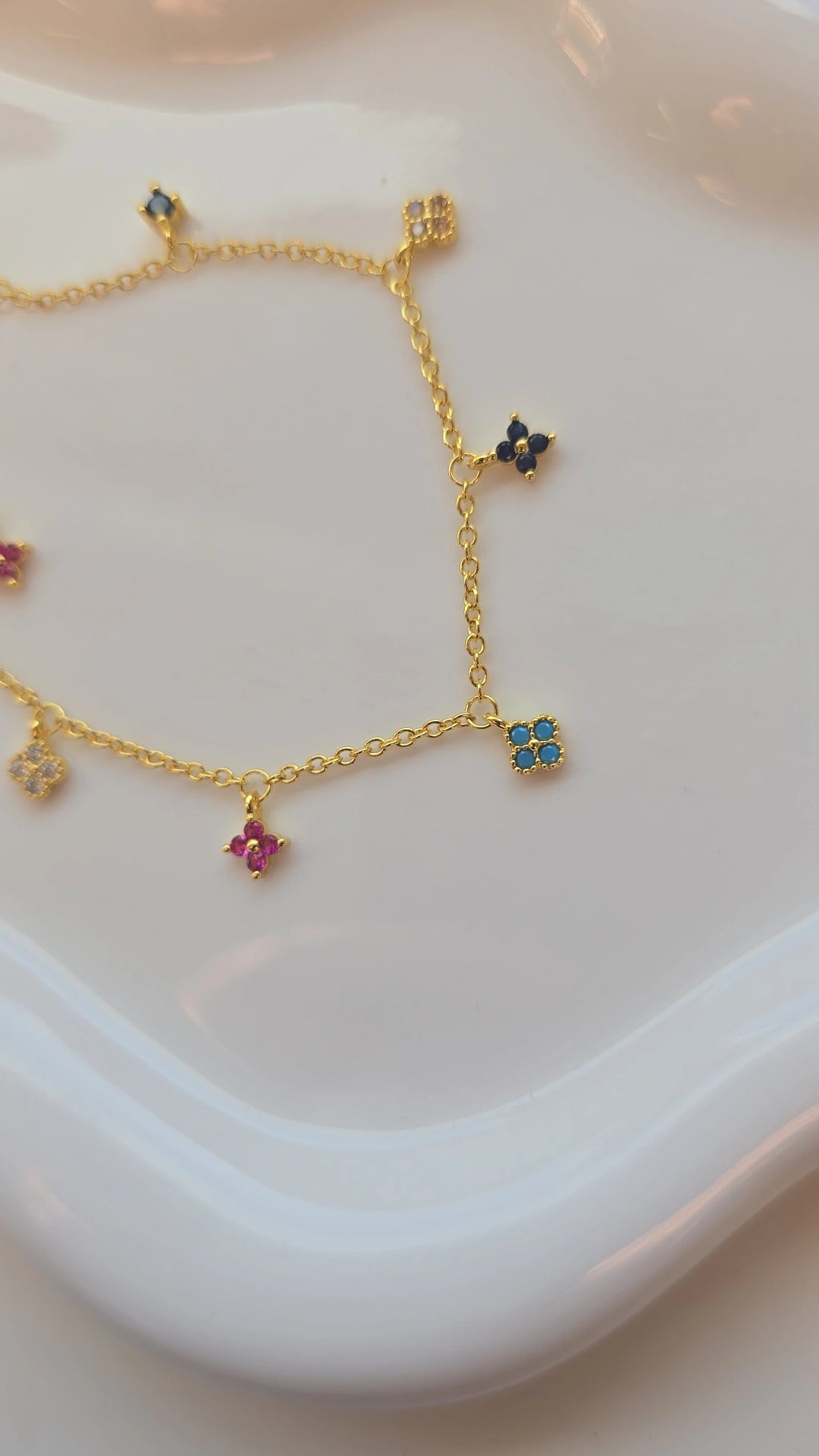 Mini colourful flower Bracelet