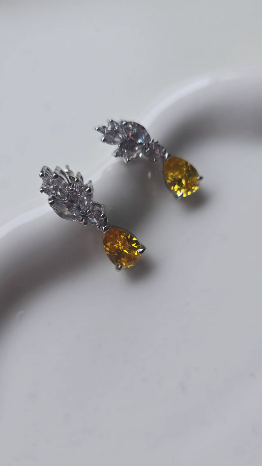 Yellow Drop Earrings