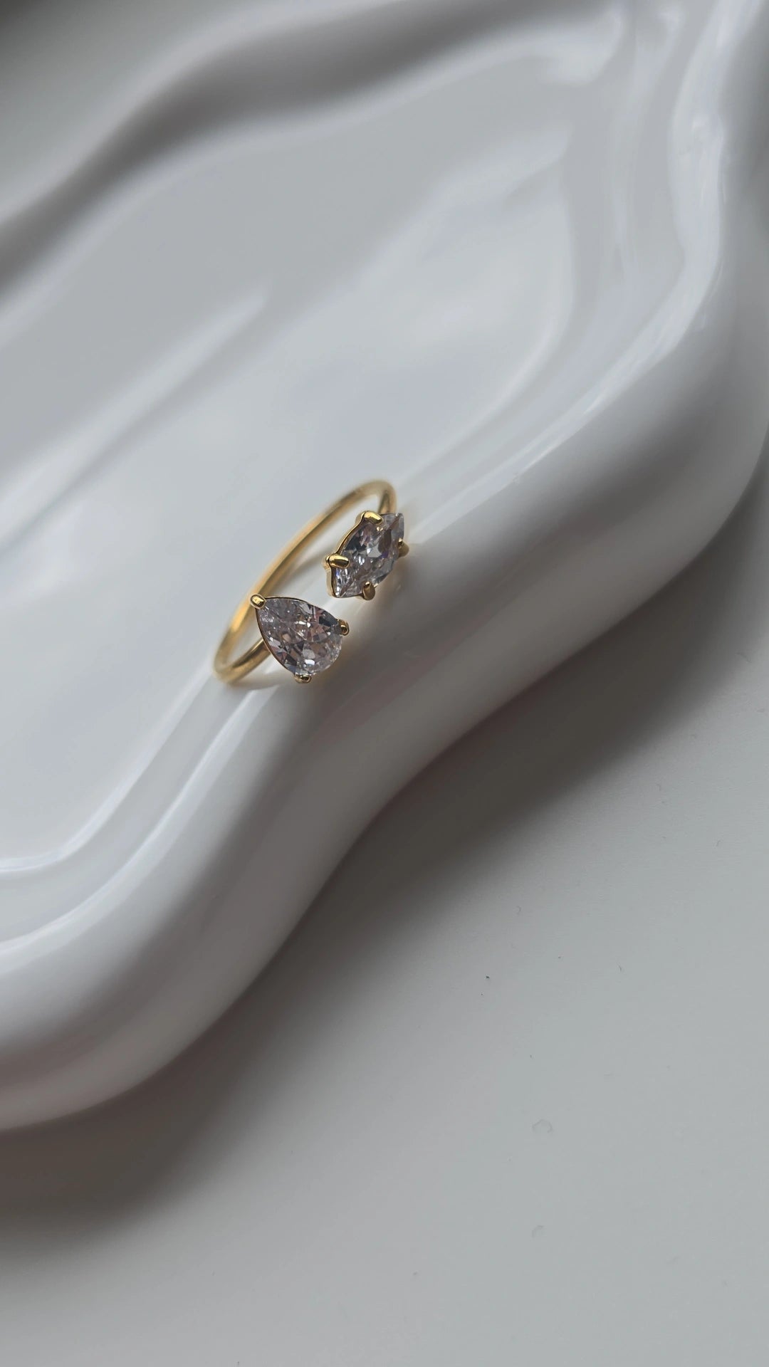 Double stone Ring