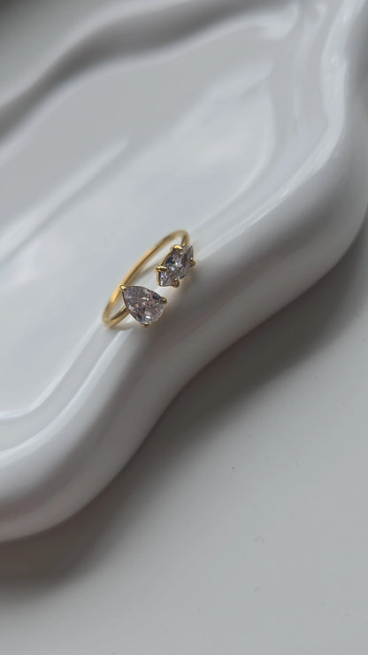 Double stone Ring