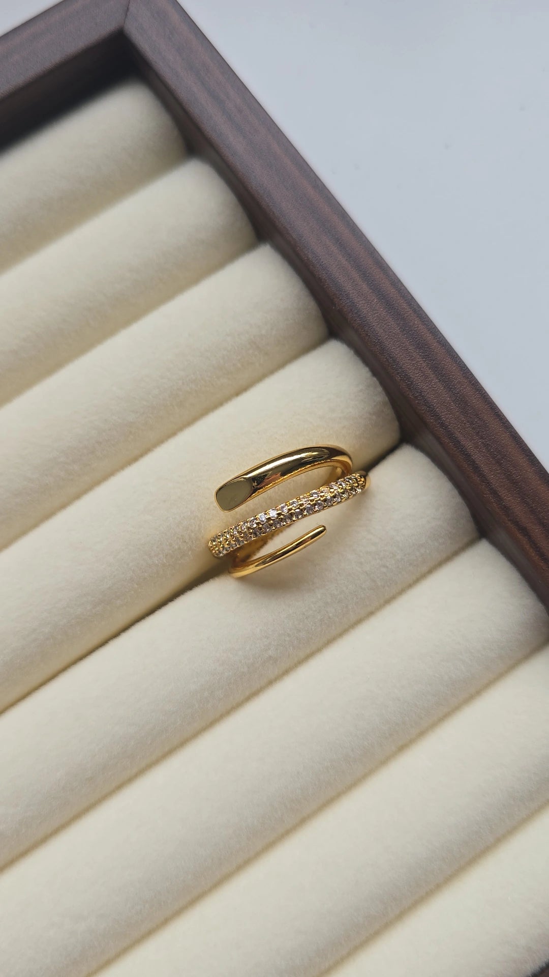 Gold Wrap Ring 18k Gold plated /Stainless Steel